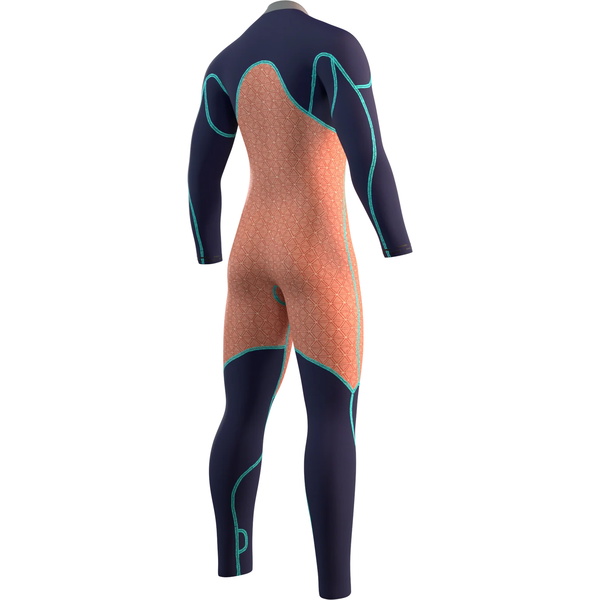 2025 Mystic Da Uomo Majestic 3/2mm Chest Zip Muta 35000.230002 - Cypress Green